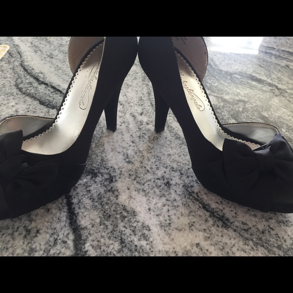 Mirabelle shoes on black from David’s Bridal - Picture 6 of 8